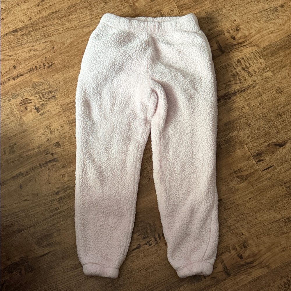 Cozy Pink Fleece Kids Bottoms size 6
